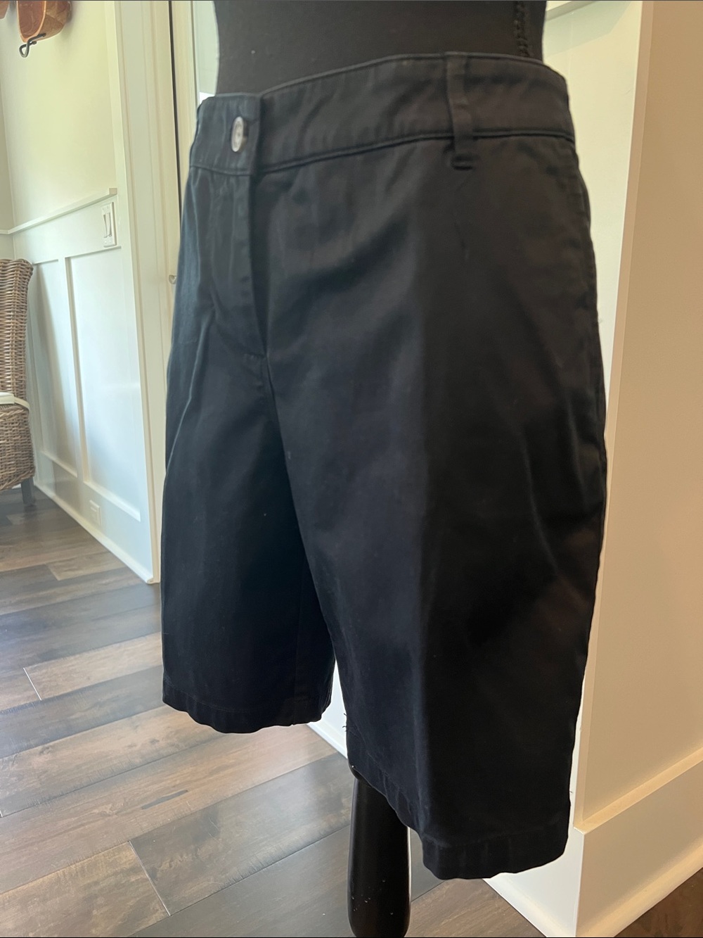 Tommy Bahama Black Bermuda Shorts with Belt Loops